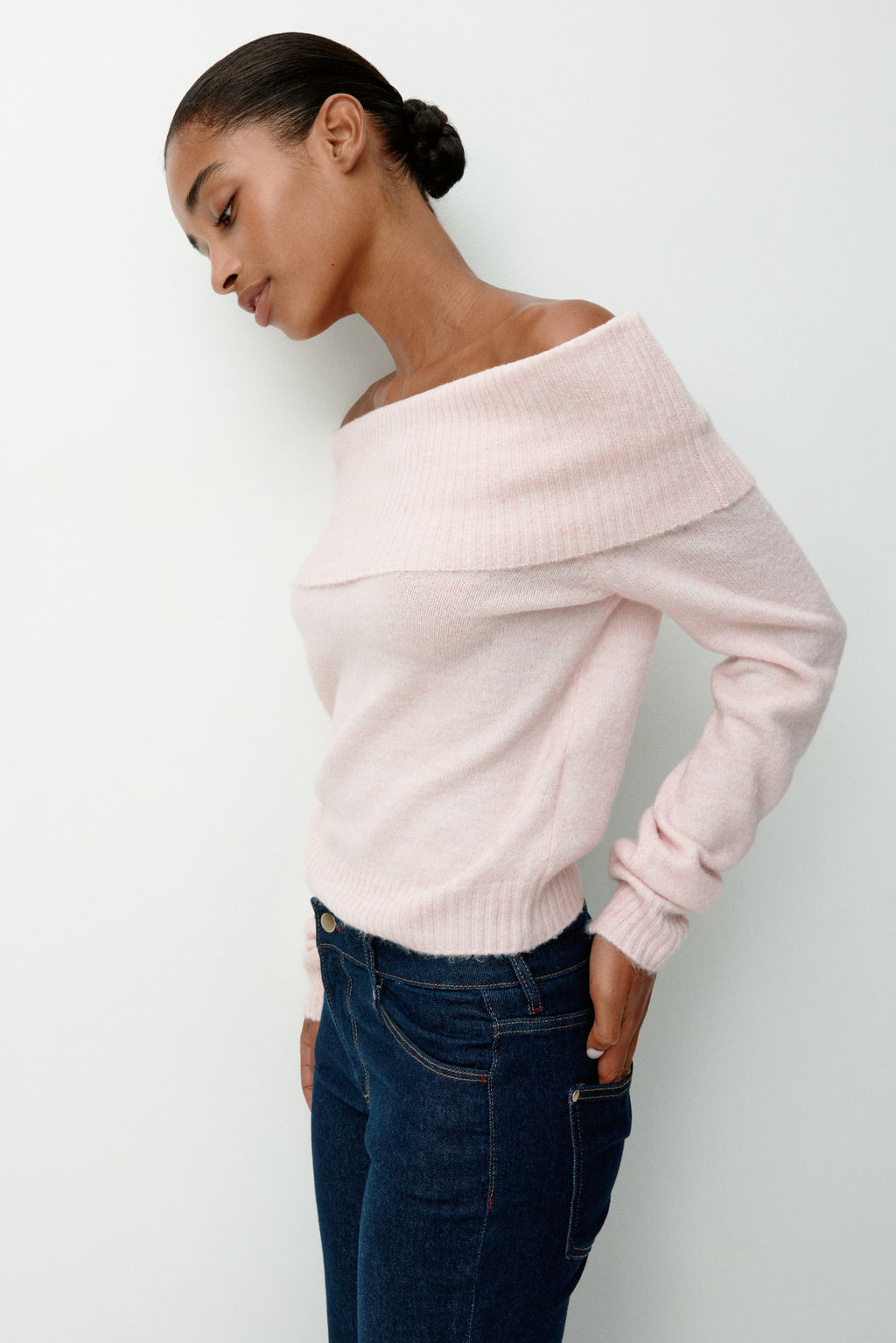 Jersey off-the-shoulder - H&m фото 5