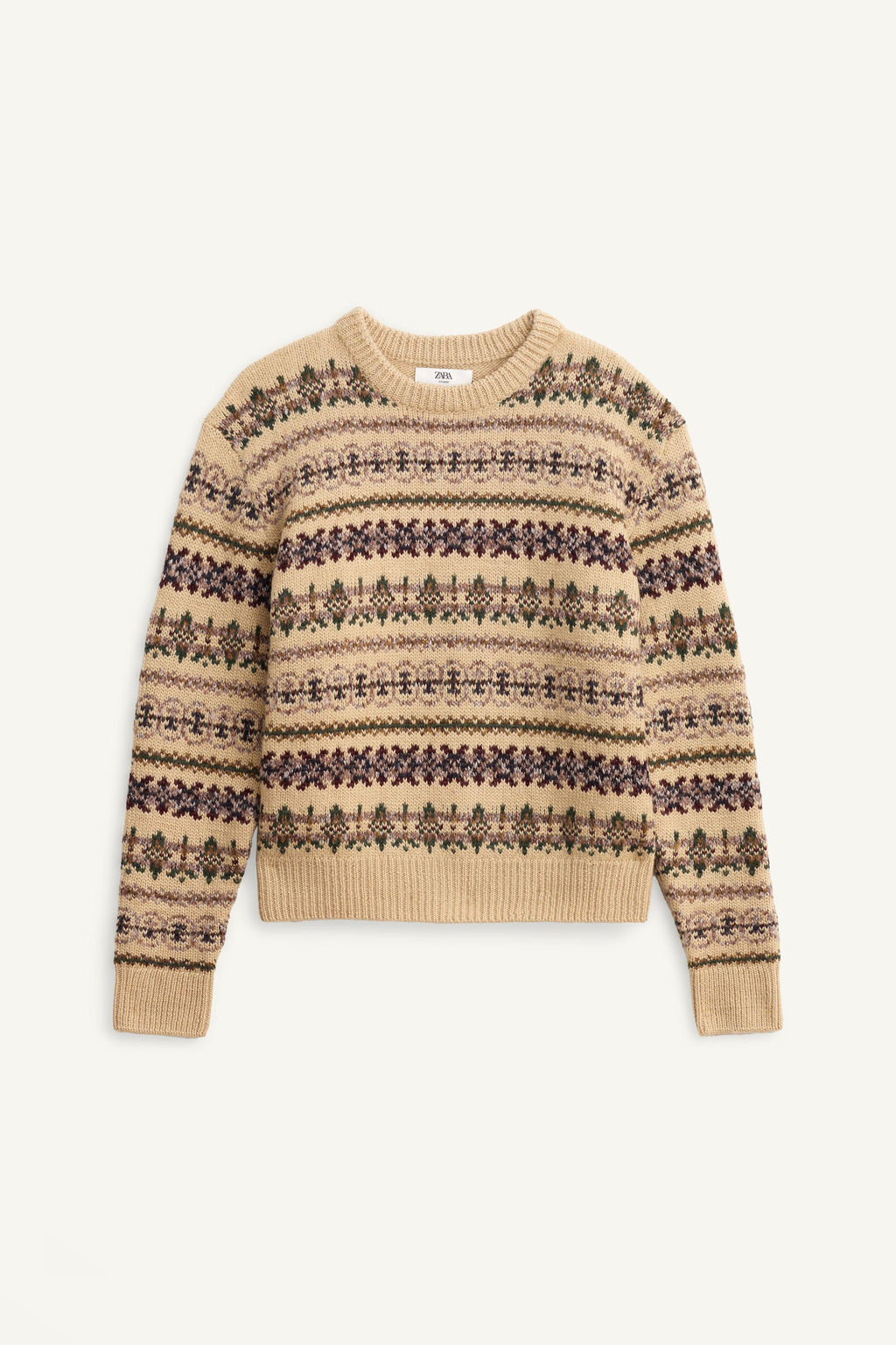 LIMITED EDITION GEOMETRIC JACQUARD SWEATER - Zara фото 5
