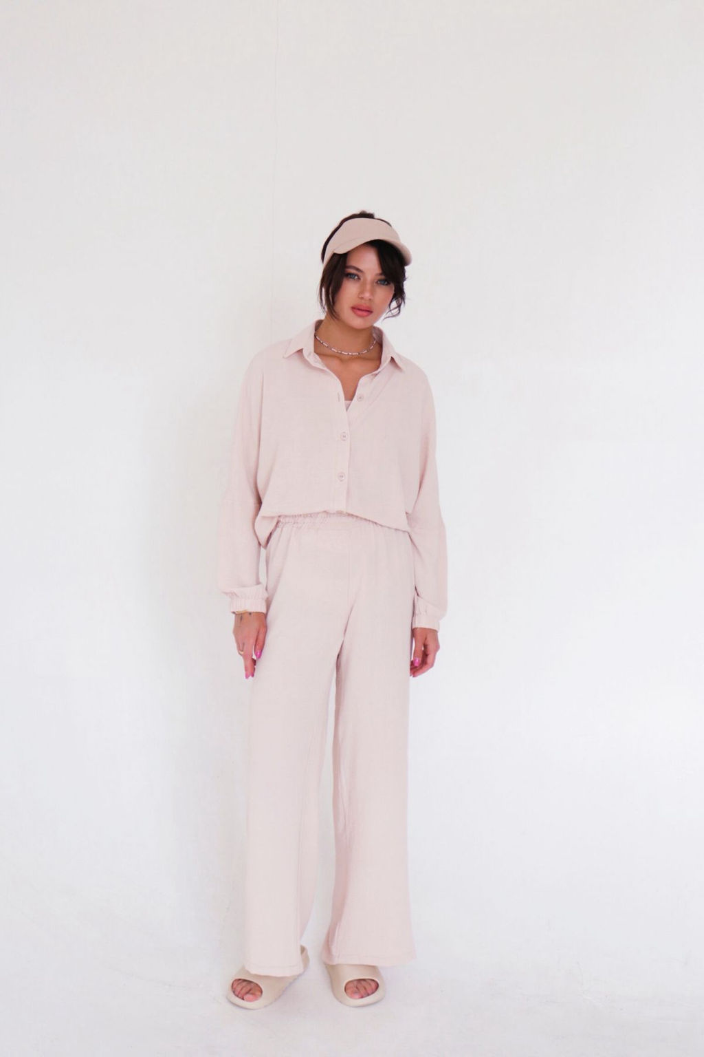 9608 Костюм в пижамном стиле айвори - Martichelli фото 12
