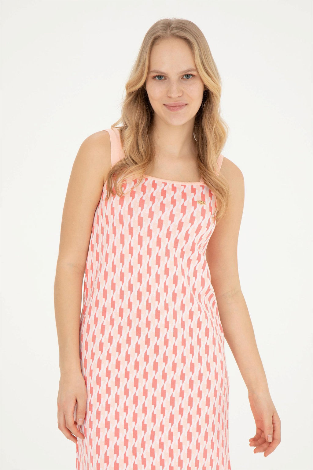 Женское трикотажное платье с цветком граната - U.s. polo assn фото 3