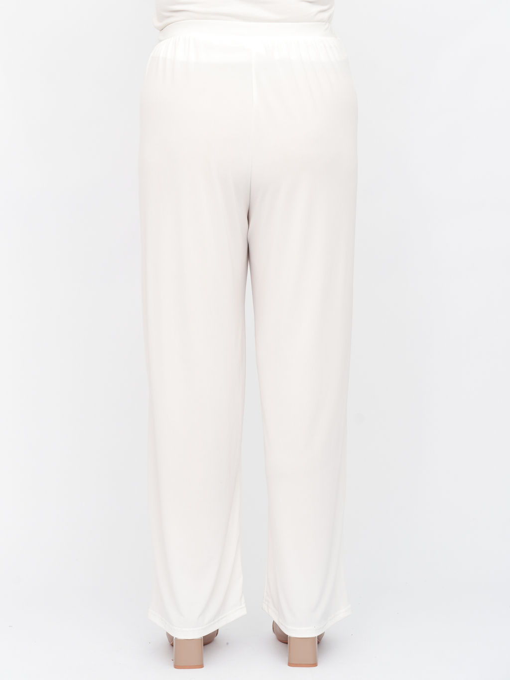 Брюки из холодного трикотажа TBB02107WHT02 - Артесса фото 12