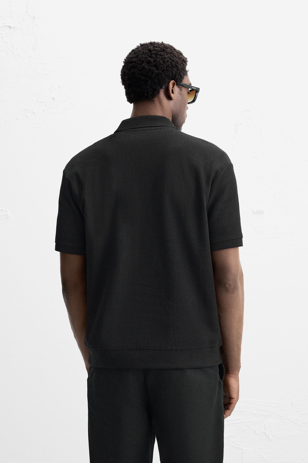 VERTICAL TEXTURED POLO SHIRT - Zara фото 3