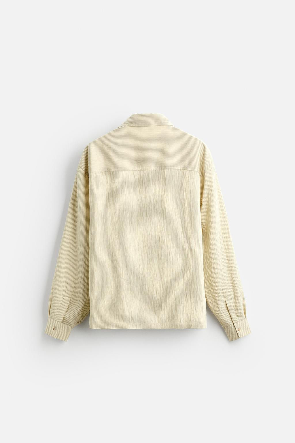 MODAL BLEND STRIPED SHIRT - Zara фото 6