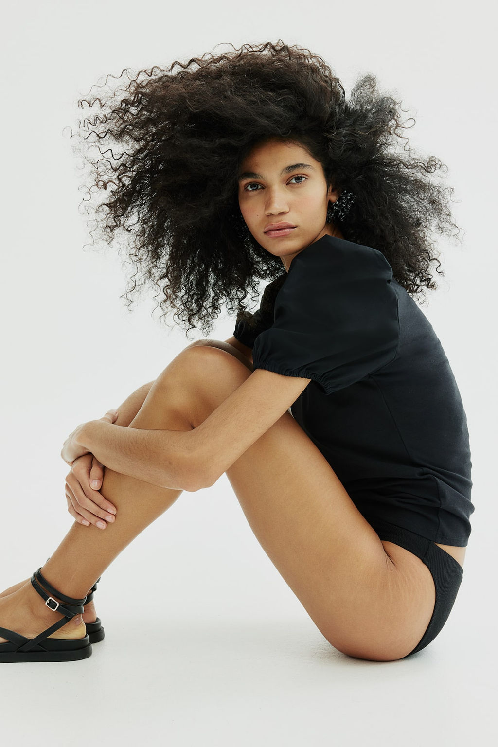 Top con manga puffy - H&m фото 3