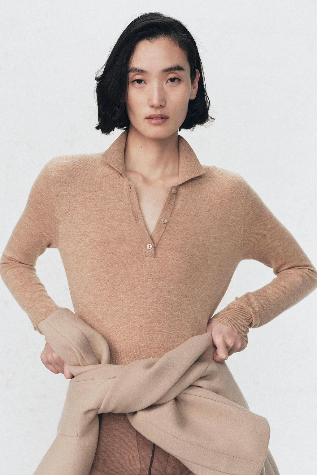 WOOL POLO NECK BODYSUIT SOSHIOTSUKI X ZARA  фото 8