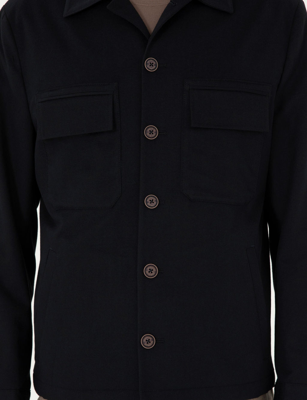 Темно-синяя куртка классического кроя - Cacharel фото 7