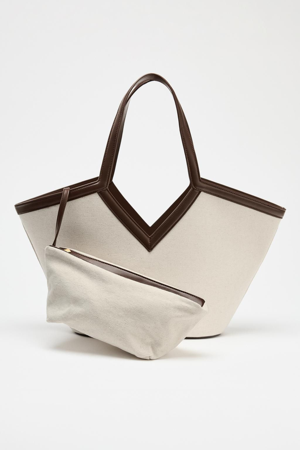 CANVAS CUT-OUT SHOPPER - Zara фото 4