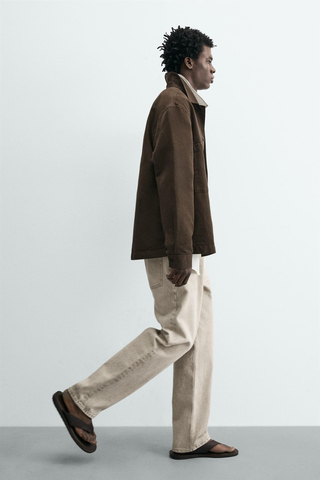JEANS STRAIGHT ANKLE FIT ORIGINS / Gris claro - Zara фото 17