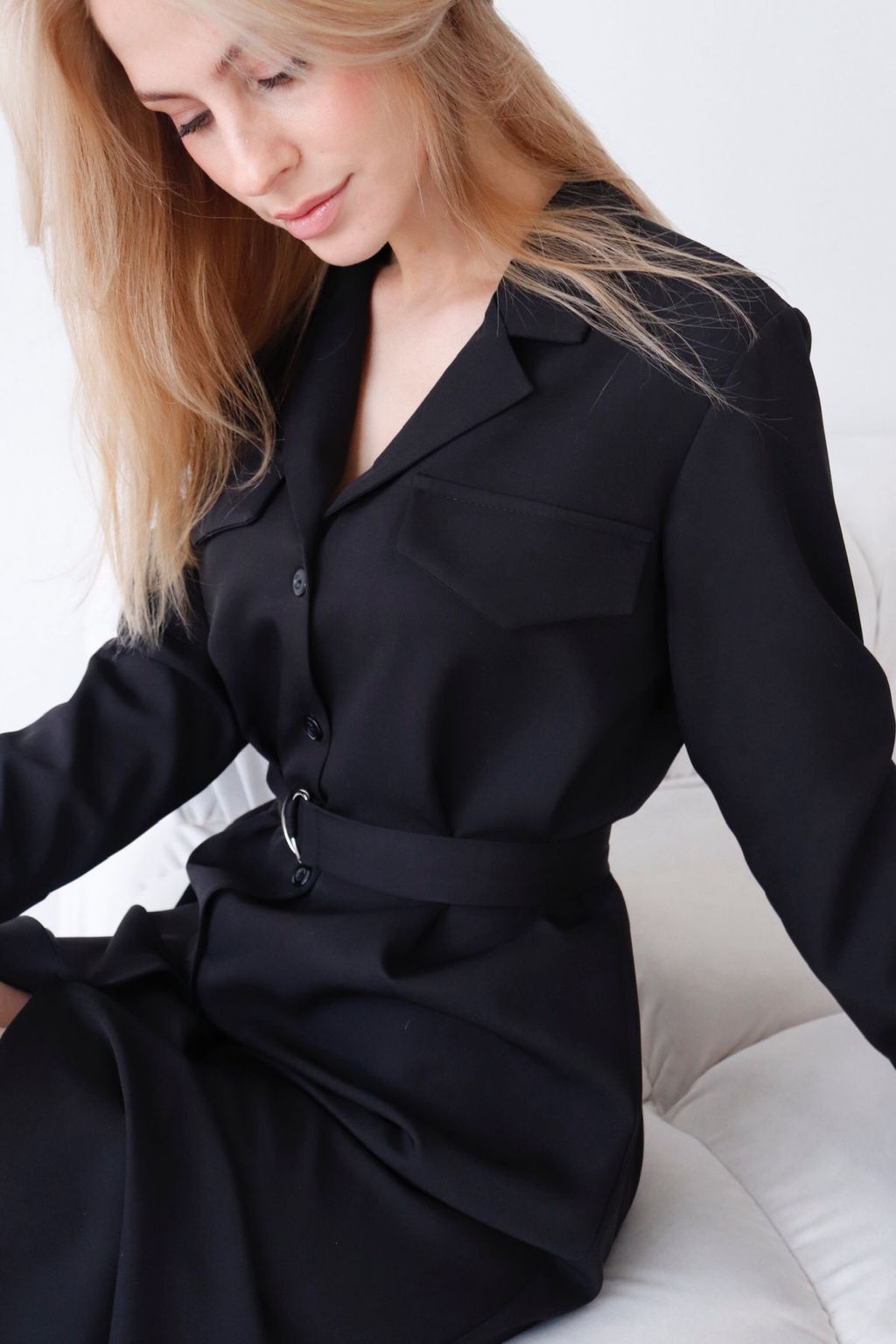 Платье-рубашка с английским воротником - Martichelli фото 235