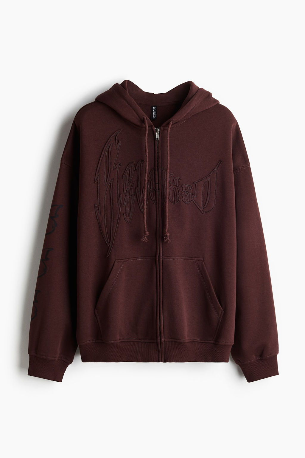 Chaqueta sudadera oversize con cremallera - H&m фото 4