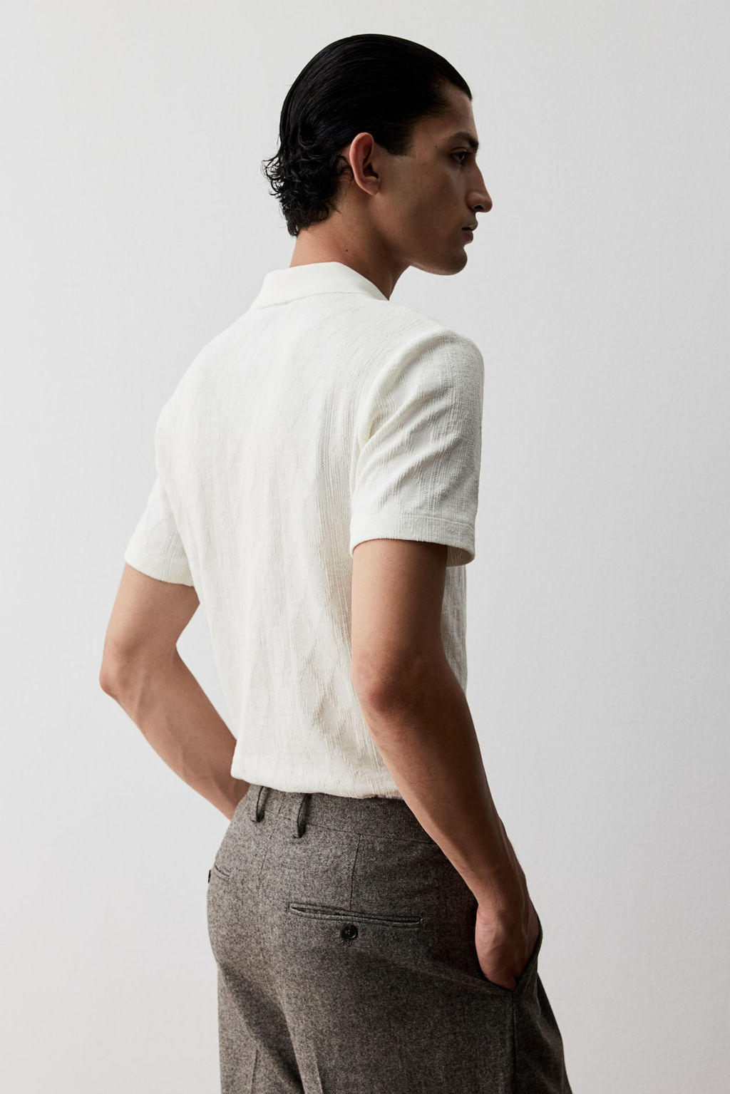 Polo texturizado Slim Fit - H&m фото 3