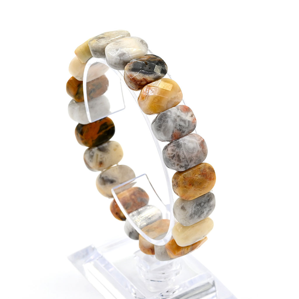 Браслет граненый 14*7мм из нефрита байкальского - Радуга камня фото 25