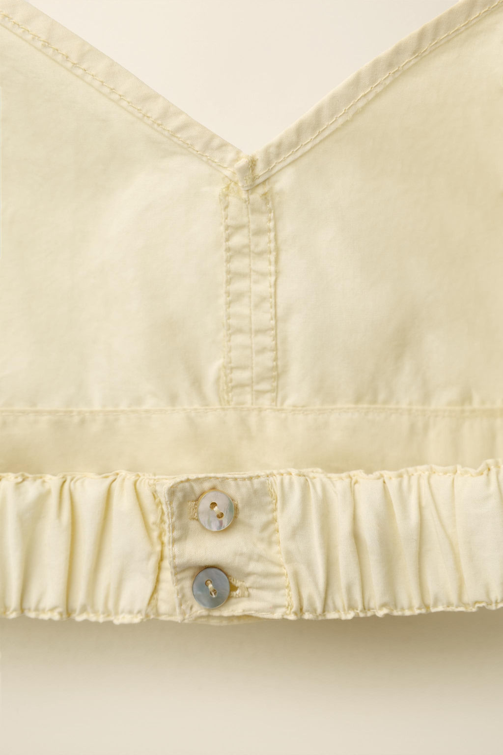 TOP POPEL?N CREATED BY CARAMEL LONDON X ZARA / Amarillo claro