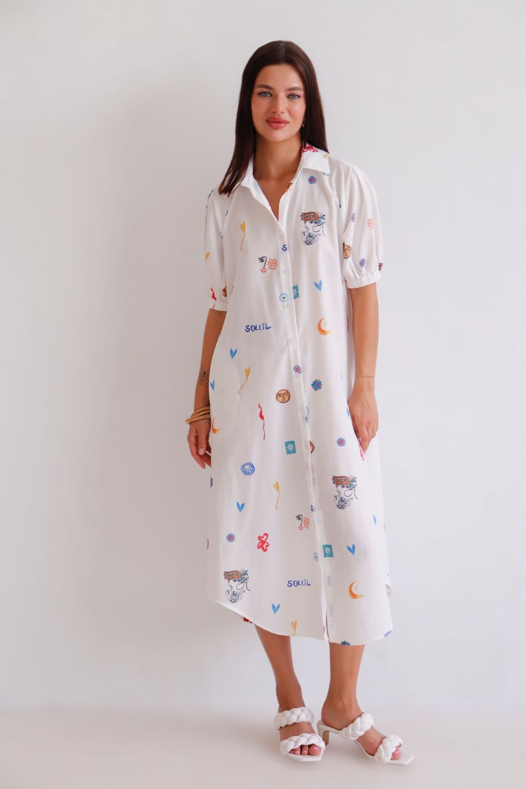 Martichelli Платье летнее с принтом  фото 9