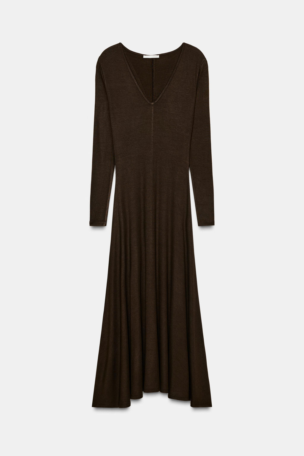 LONG V-NECK DRESS - Zara фото 6