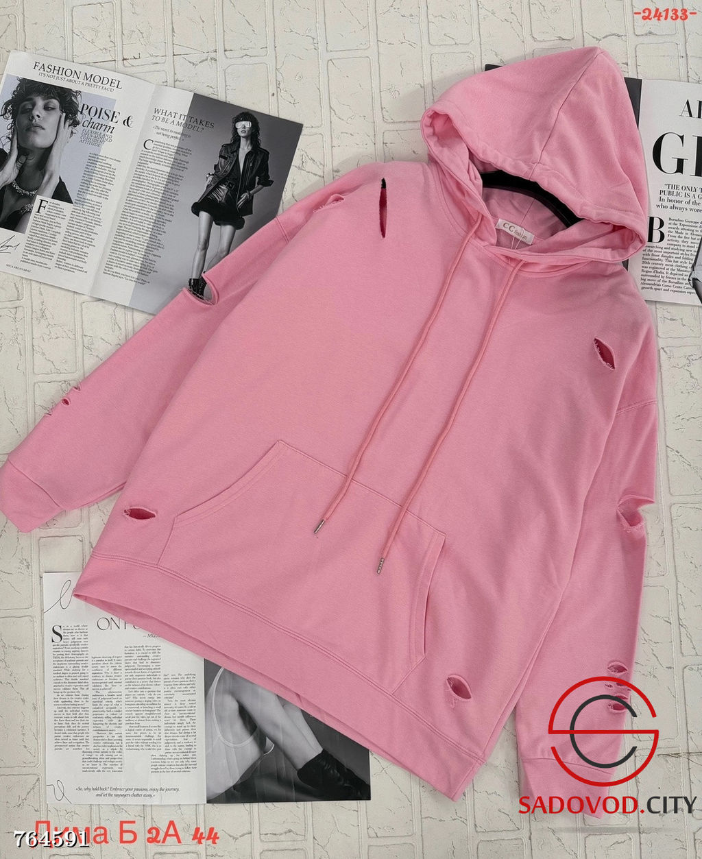 Женская толстовка с капюшоном - Bruno фото 6