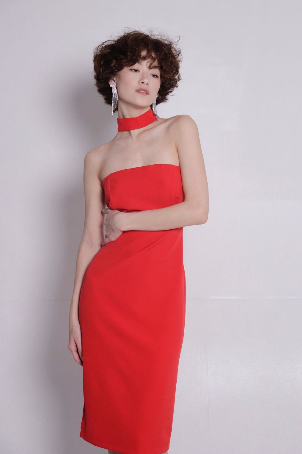 Платье красное открытое - Martichelli фото 13