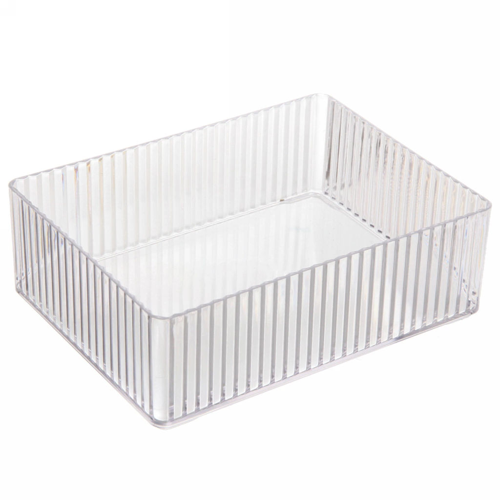 Цена за 3 шт. Органайзер - контейнер для хранения "ЭДЭЛЬ", прозрачный, 16.5*12.5*5см