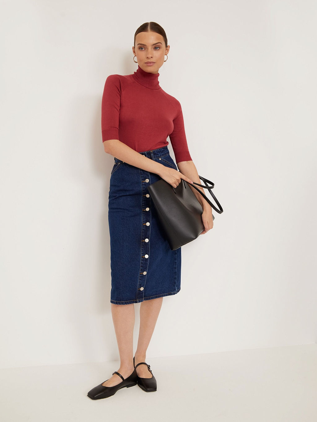 Водолазка с коротким рукавом B2807/arven - Emka фото 3