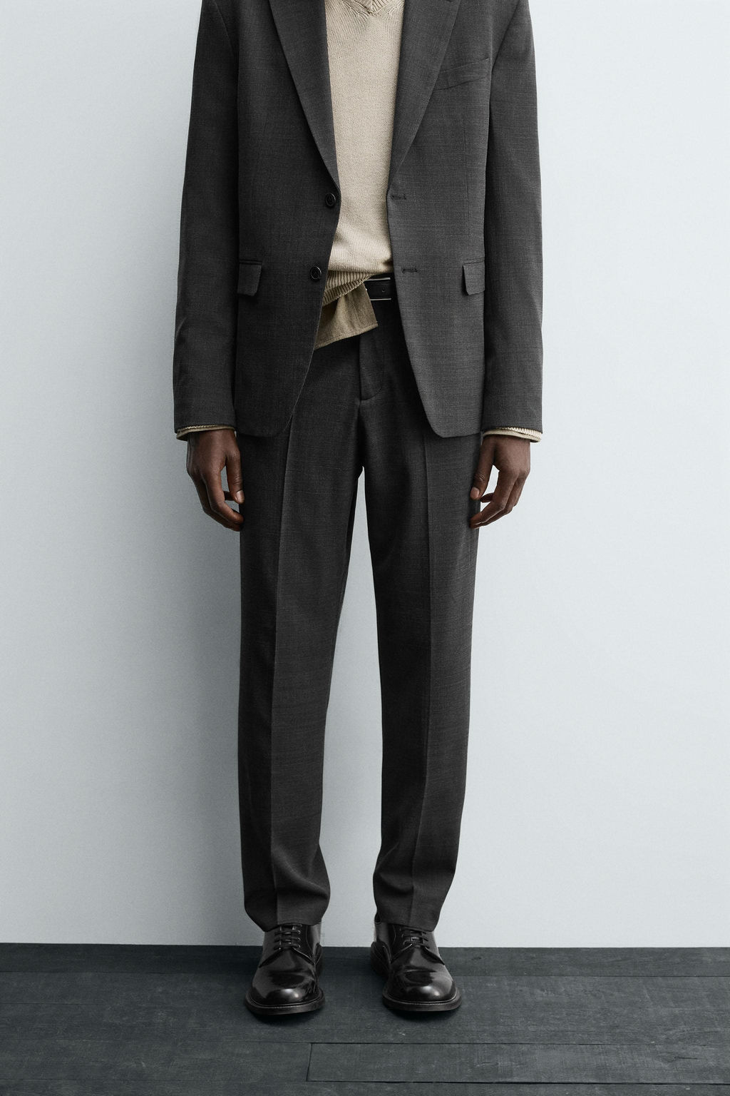 TEXTURED SUIT TROUSERS - Zara фото 11