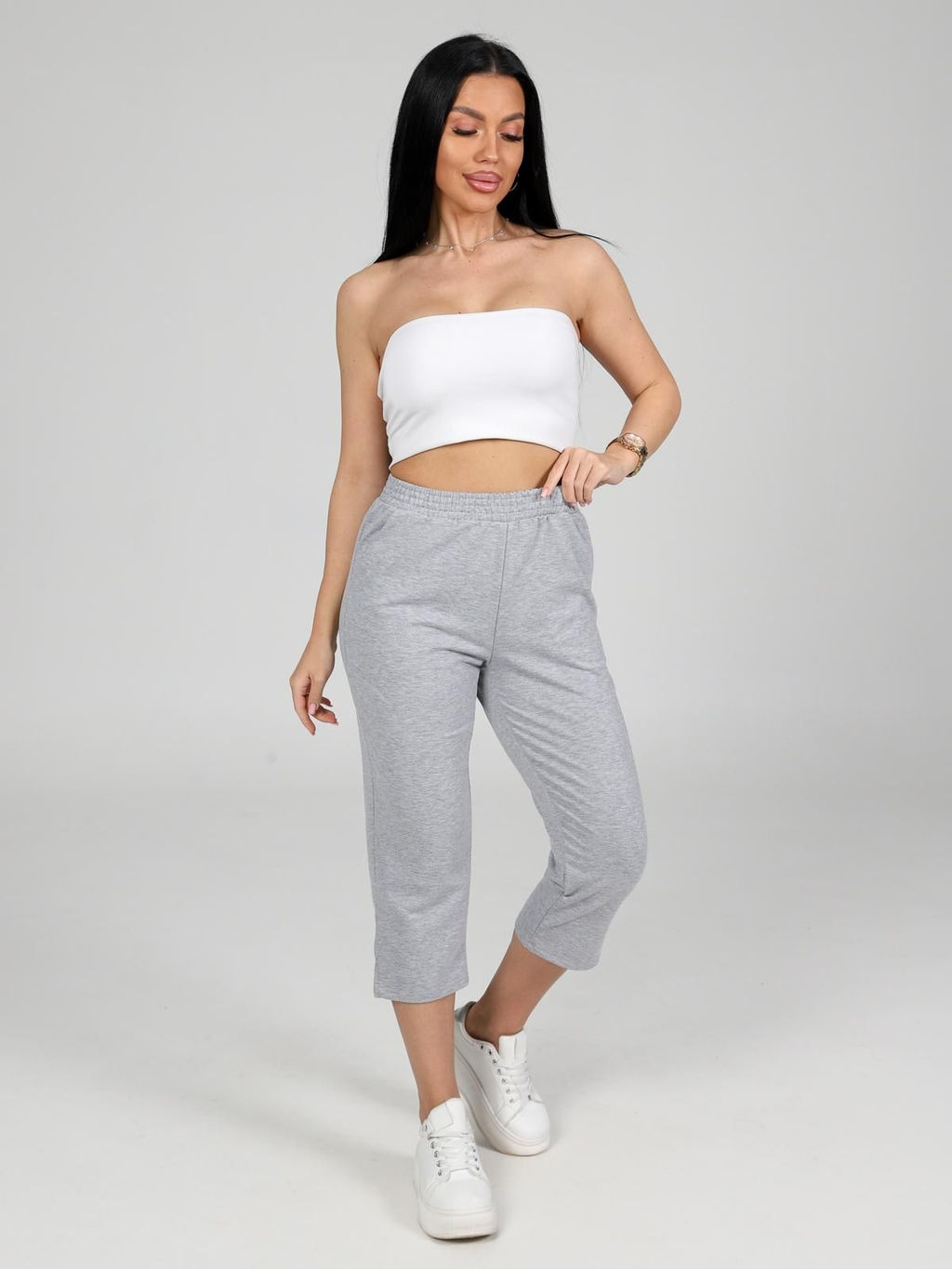 IV-CAPRIZ Финикс - бриджи из футера с лайкрой  фото 32