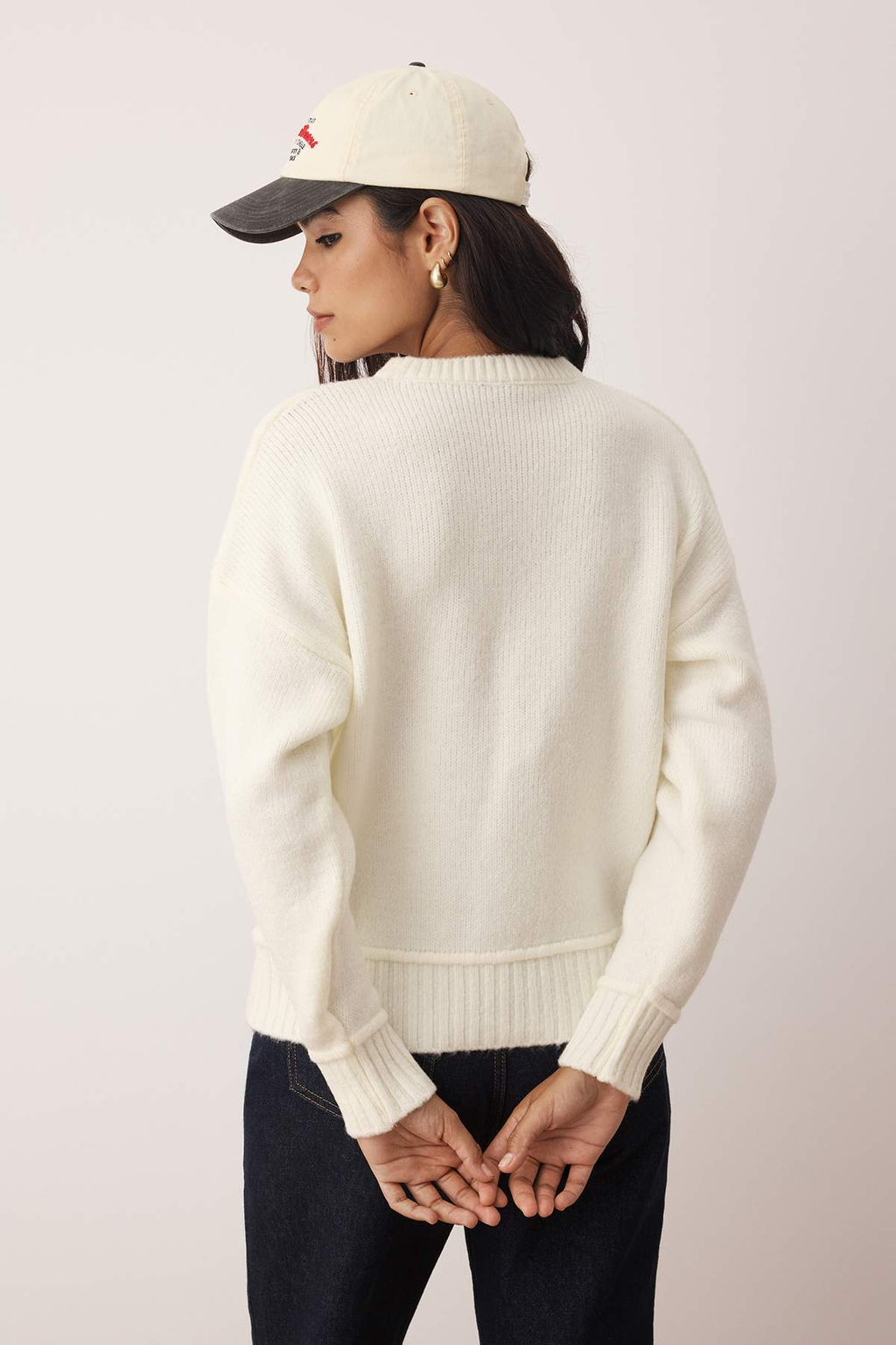 Kahverengi Yumusak Dokulu Genis Kal?p Dikis Detayl? Triko Kazak TWOAW26KZ00075 - Trendyolmilla фото 12