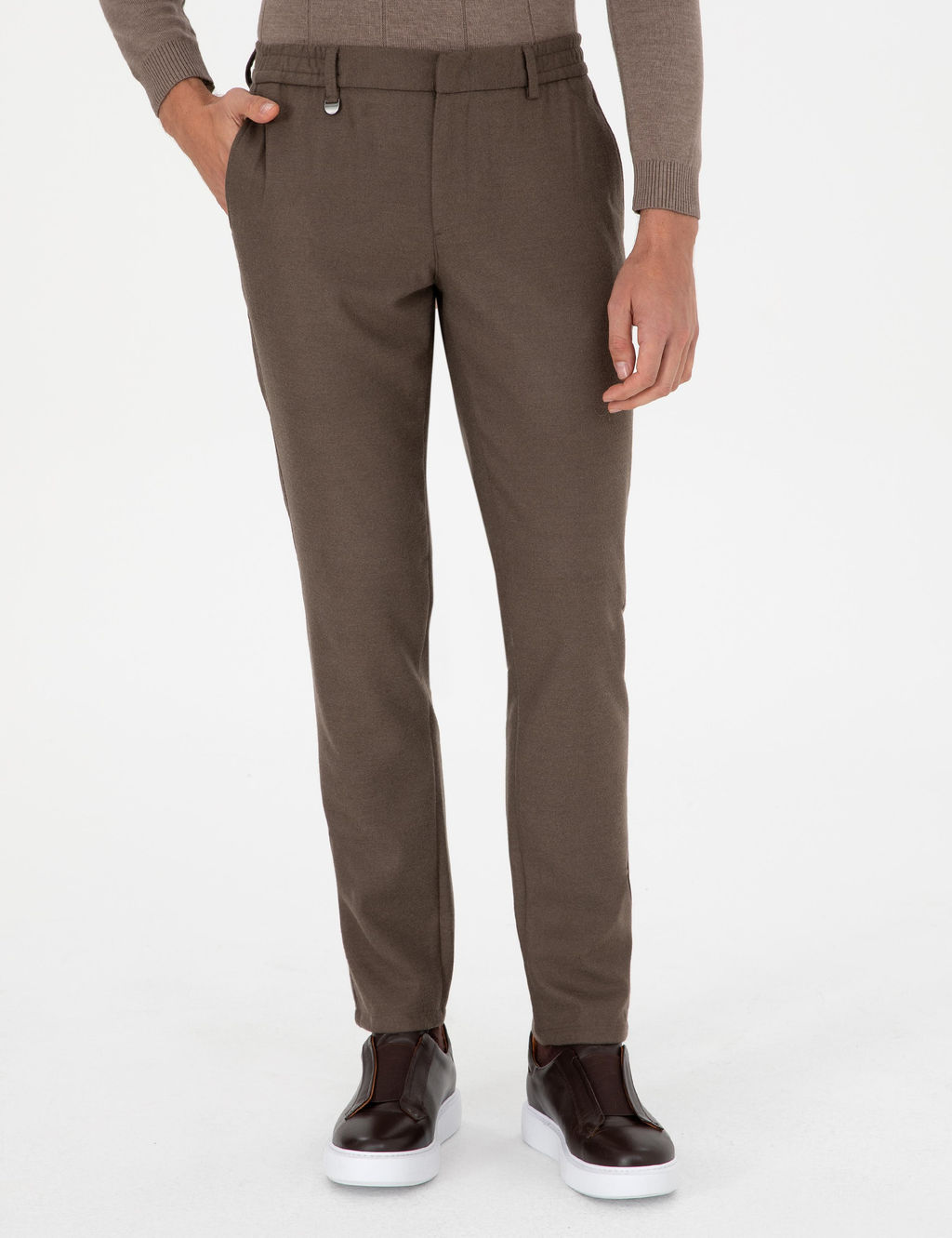 Kahverengi Ex. Slim Fit Kuma_ Pantolon - Pierre cardin фото 2