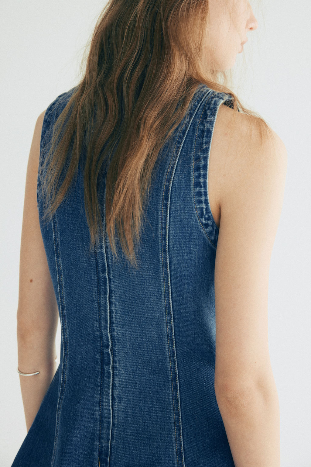 Vestido denim con falda acampanada - H&m фото 7