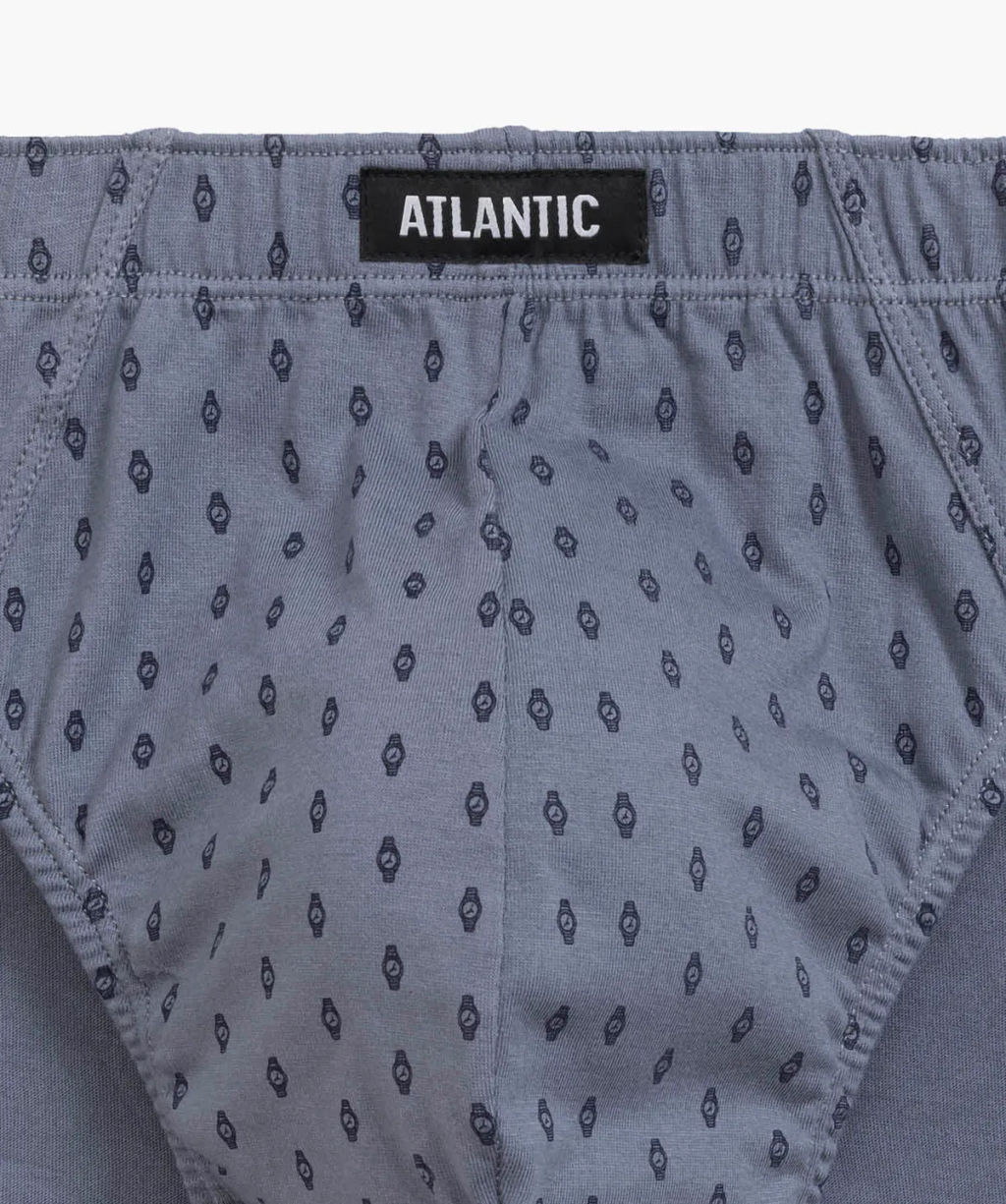 ATLANTIC 3MP-177 Трусы спорт Watch - набор 3 шт. темно-синий + темно-голубой + серый  фото 5