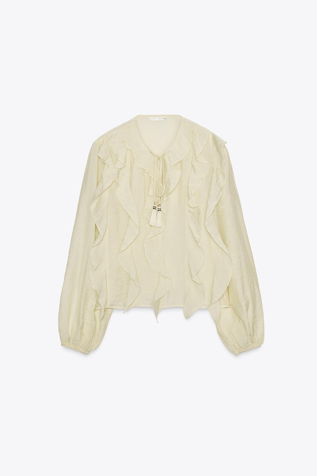 ROMANTIC RUFFLED BLOUSE - Zara фото 10