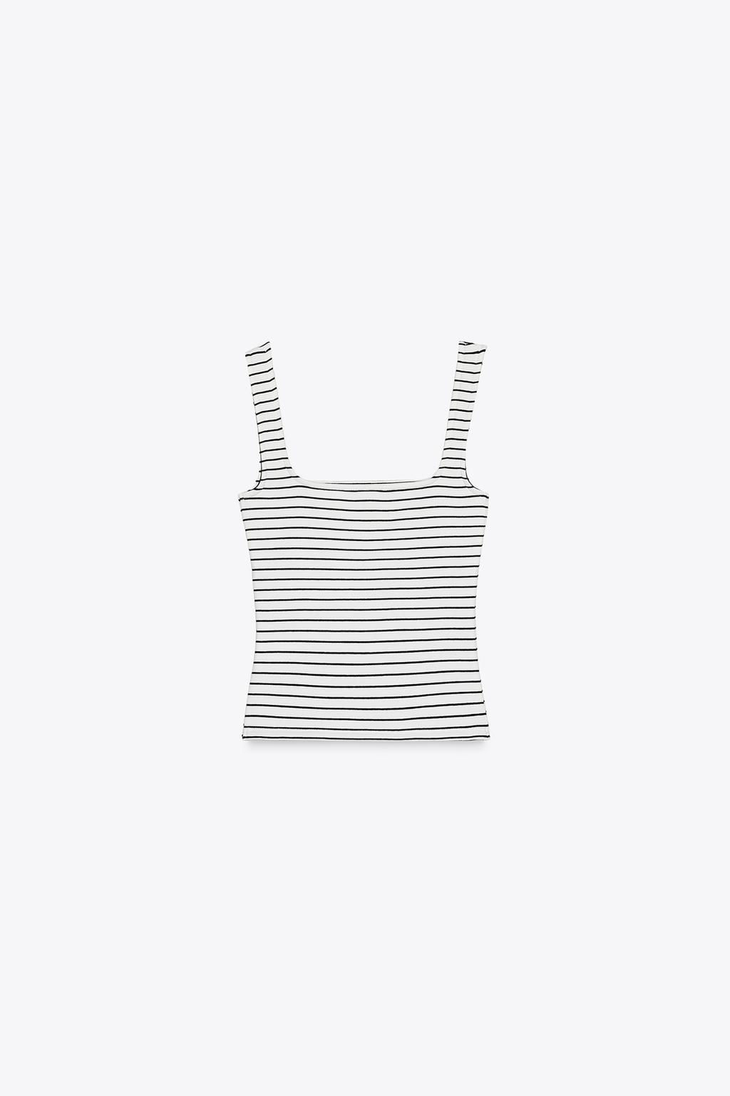 WIDE STRAP VEST TOP - Zara фото 34