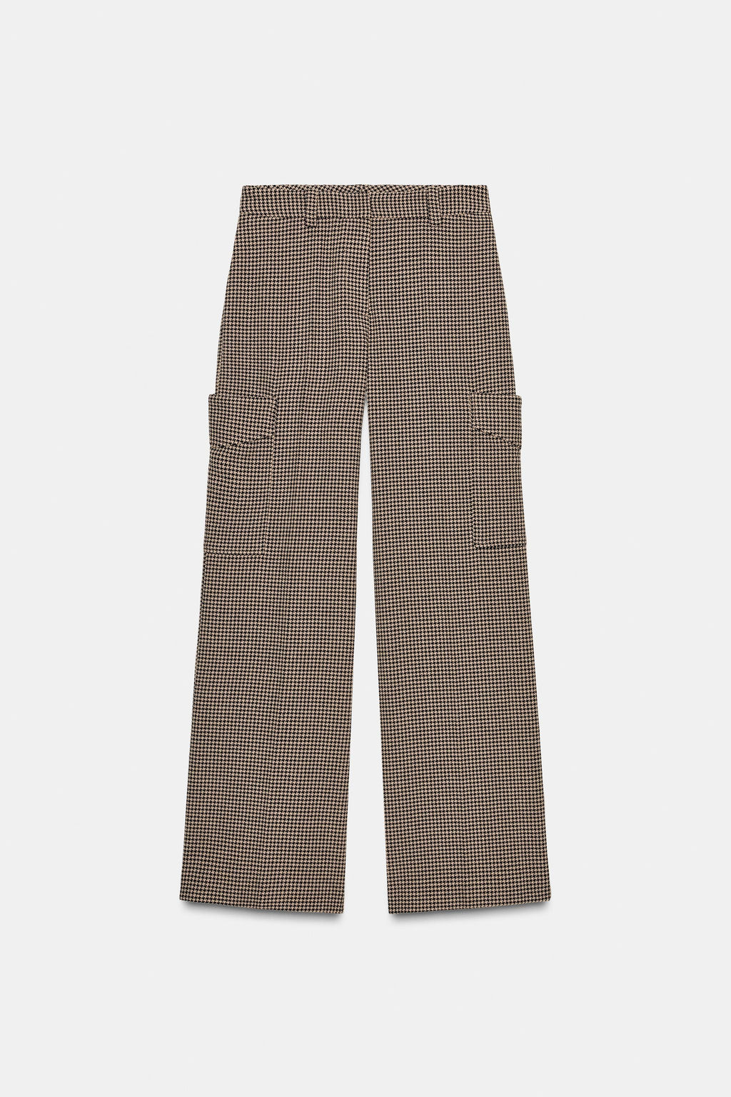 HOUNDSTOOTH CARGO TROUSERS - Zara фото 6