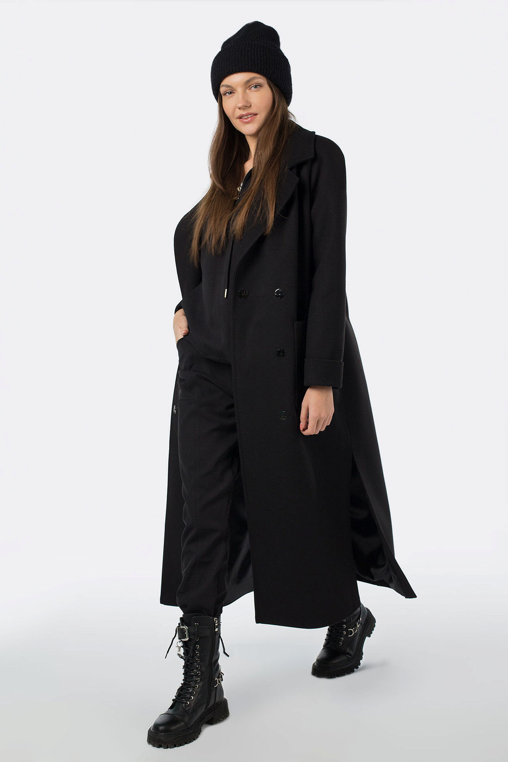 01-10818 Пальто женское демисезонное Classic Reserve (пояс) - El podio фото 5