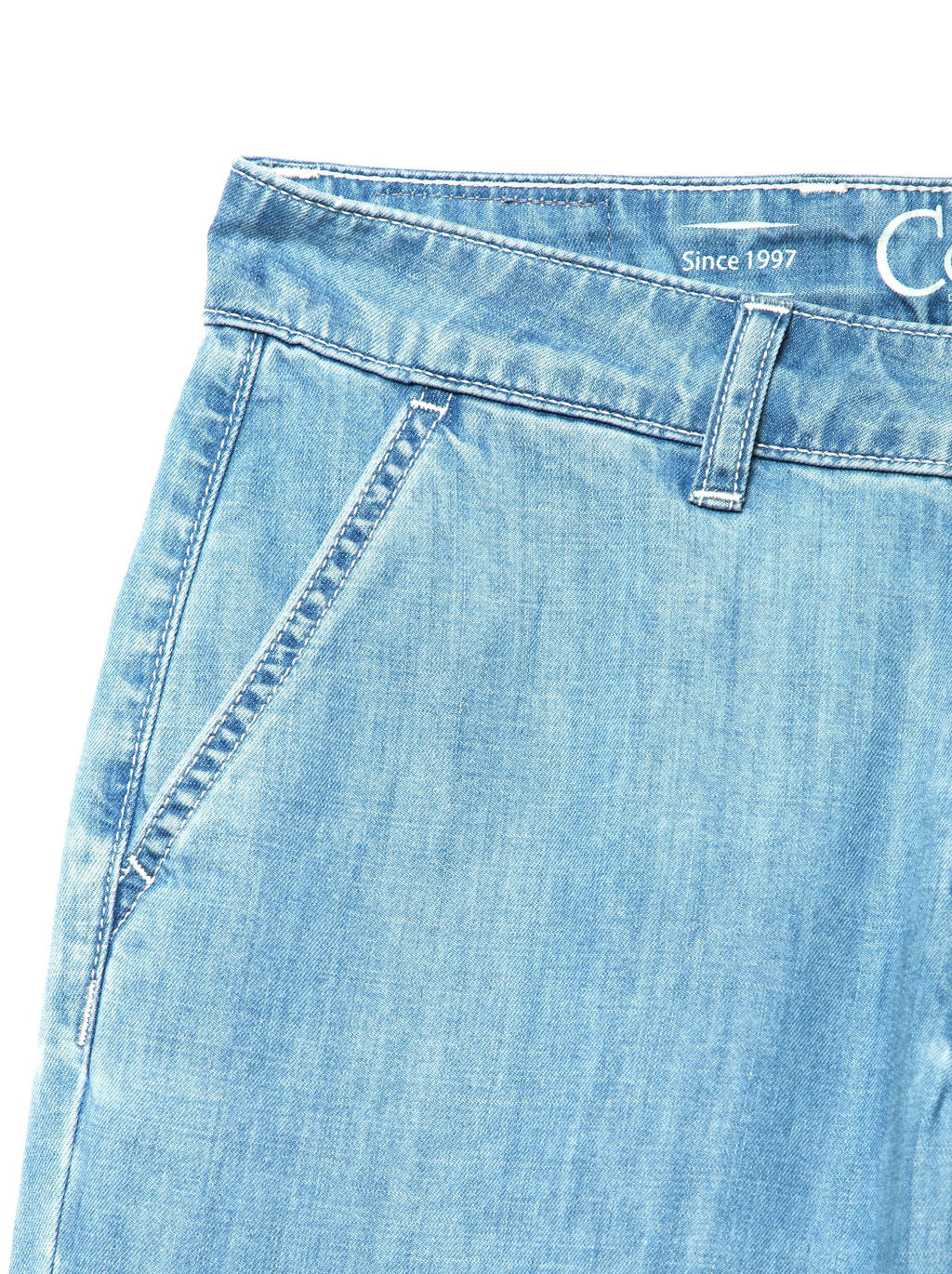 *CONTE Легкие джинсовые eco-friendly брюки CON-140 bleach blue - Conte elegant фото 7