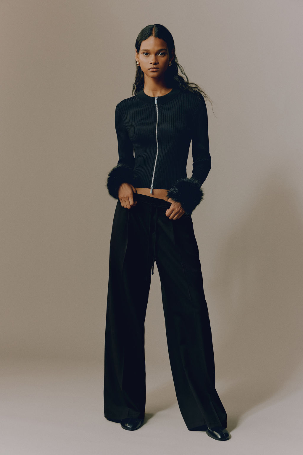 Pantal?n sastre con cord?n de ajuste - H&m фото 3