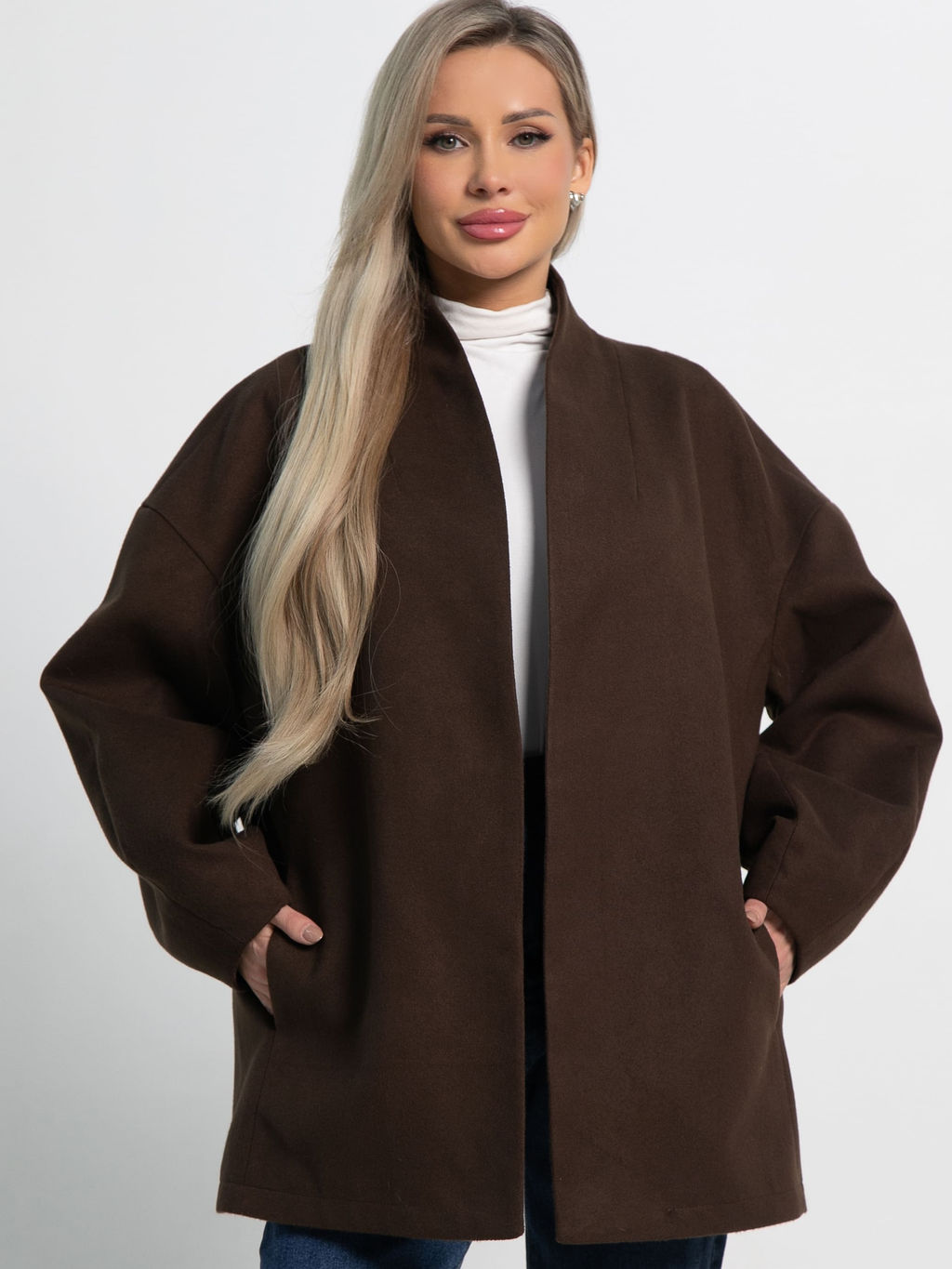 Пальто Мелания (горький шоколад) Б15185-5М - Lt collection фото 14