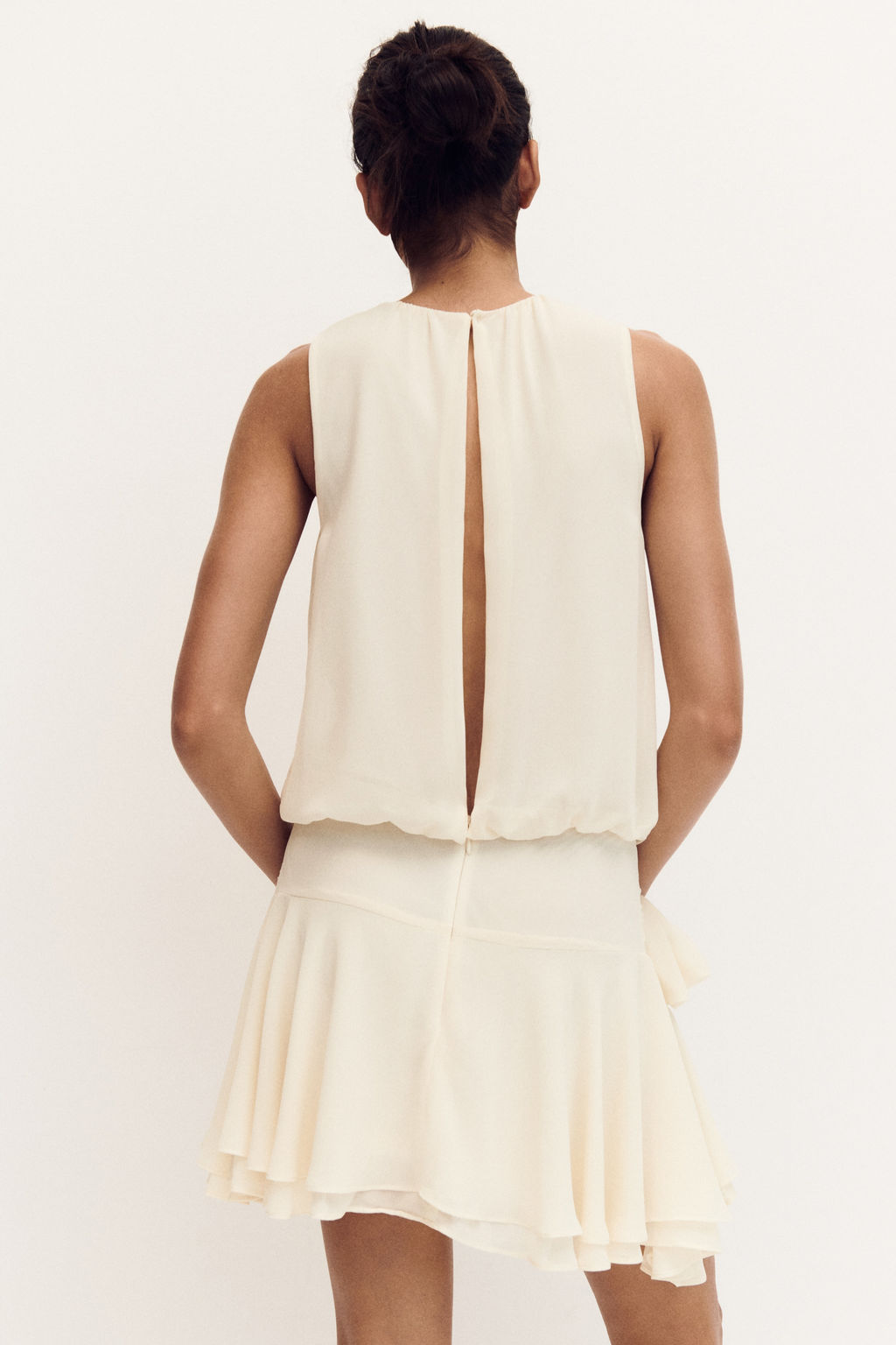 Vestido de gasa con lazada - H&m фото 5