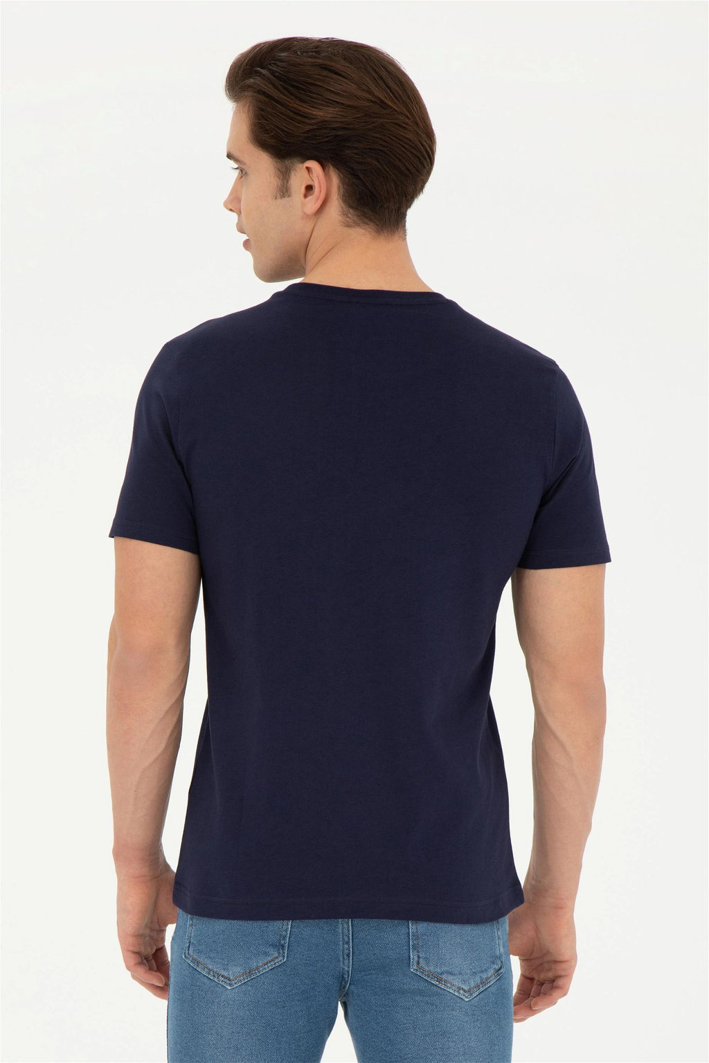 Мужская темно-синяя футболка - U.s. polo assn фото 5