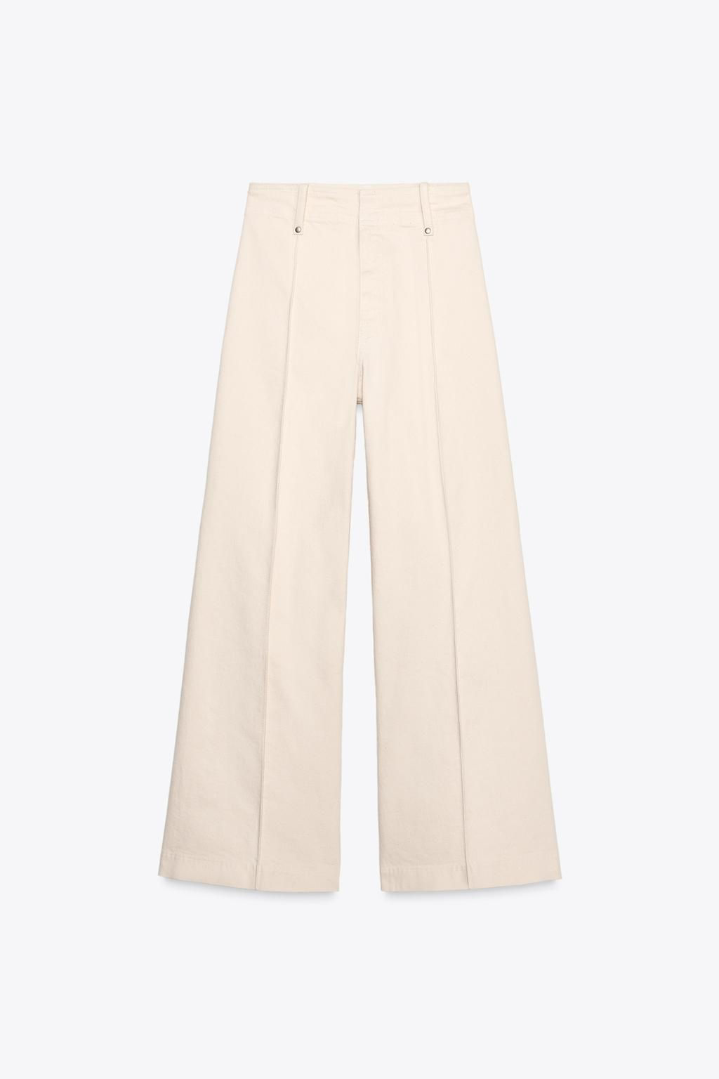 ZW COLLECTION WIDE-LEG HIGH-WAIST JEANS - Zara фото 7