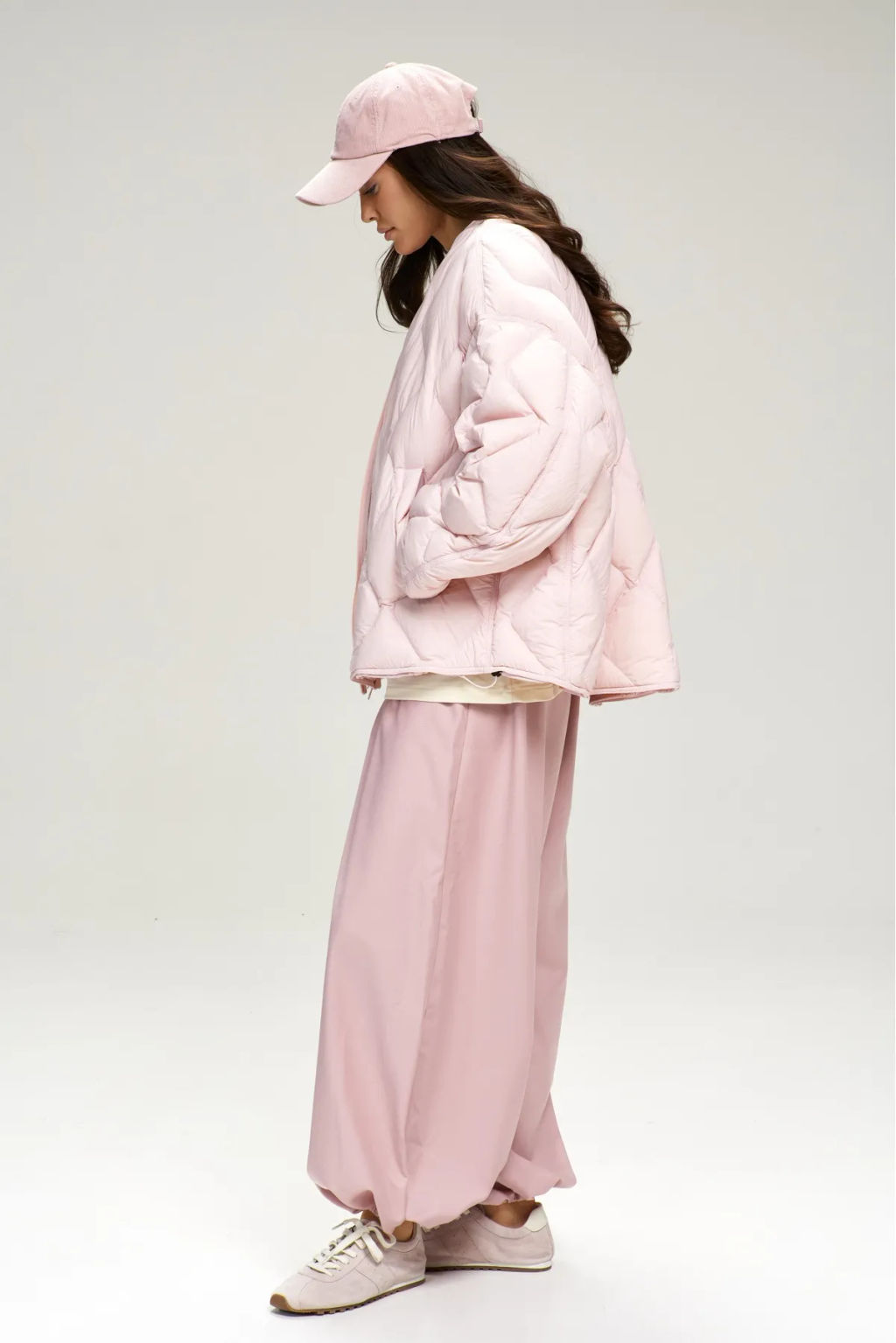 Куртка стеганная с натуральным наполнителем Pink - Erist store фото 6