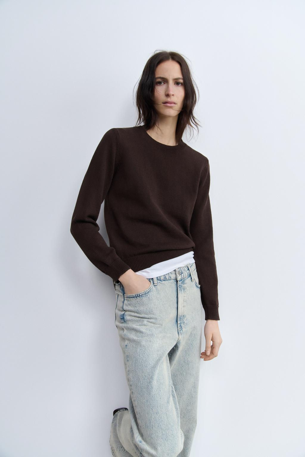 ZW COLLECTION STRAIGHT-LEG MID-RISE JEANS - Zara фото 2