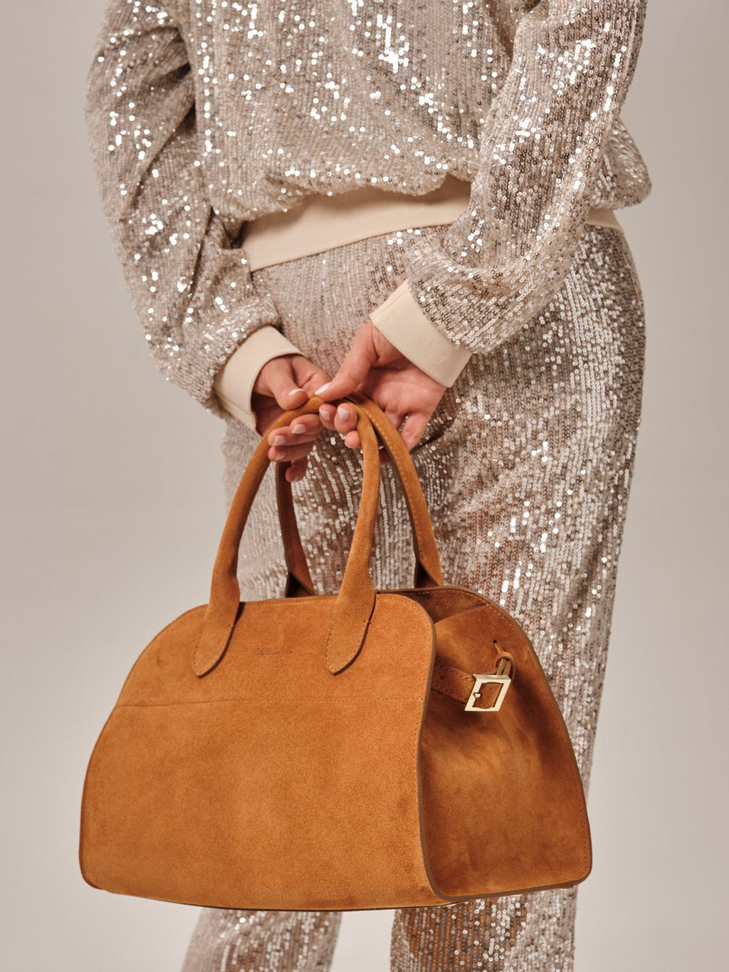 Сумка замшевая Deboro 31092 желтый янтарь