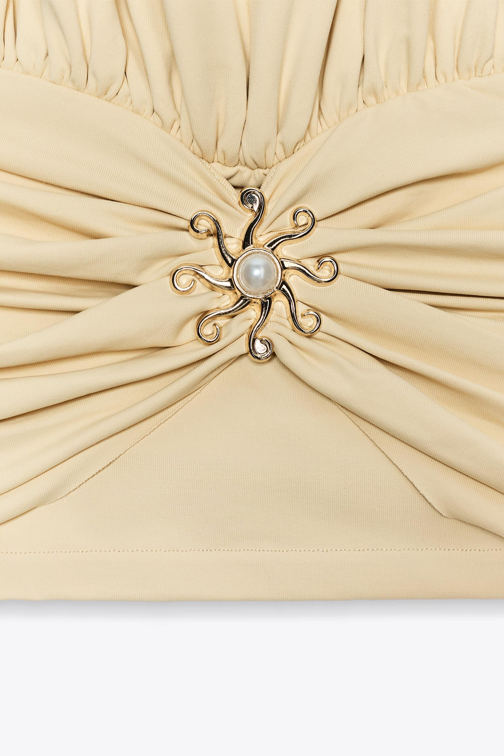 SUN GATHERED POLYAMIDE TOP - Zara фото 9