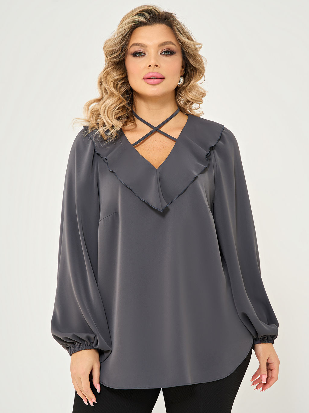 Блузка 0059-26 алый - Dora фото 116