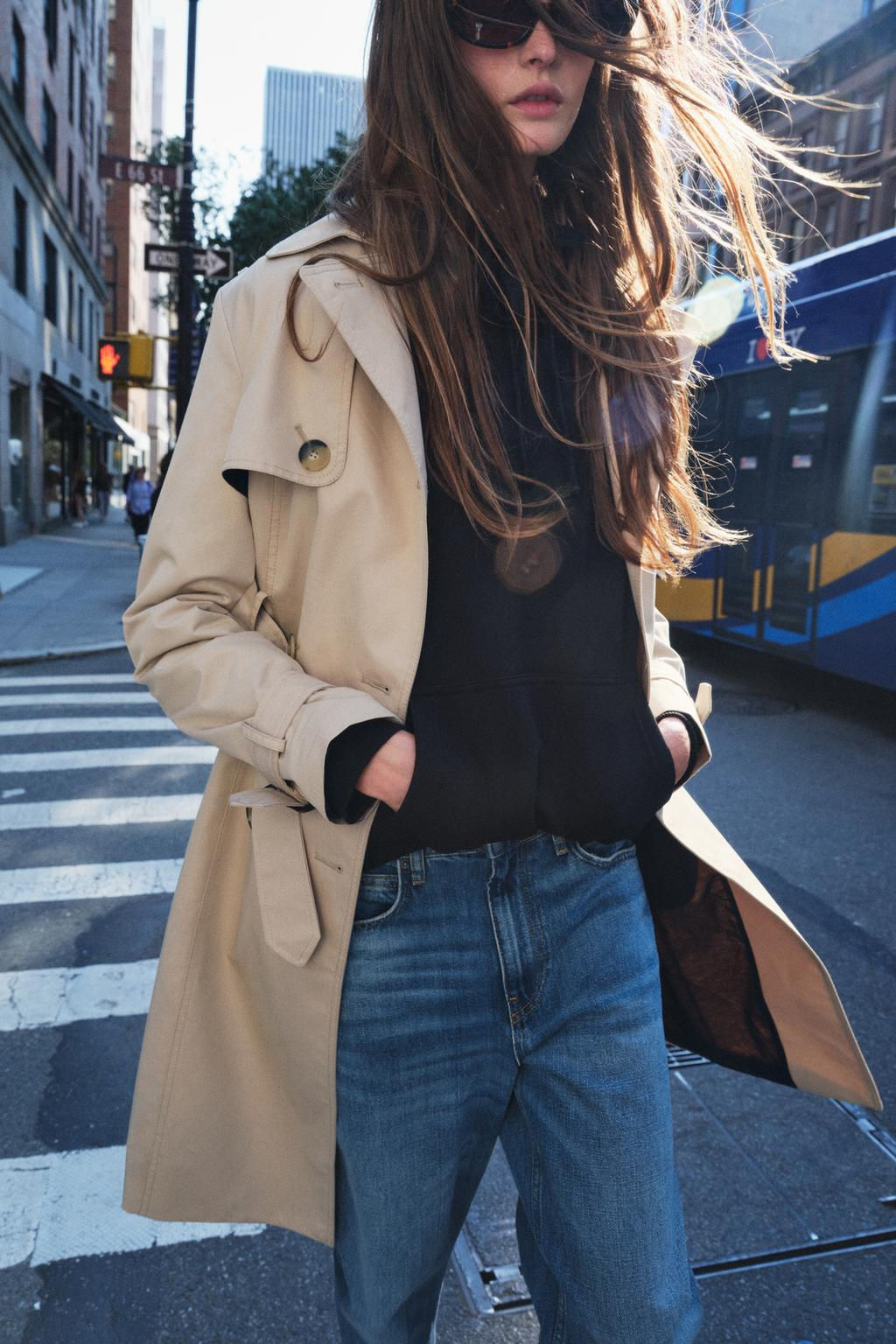 SLIM WATER-REPELLENT TRENCH COAT - ZW COLLECTION - Zara фото 2