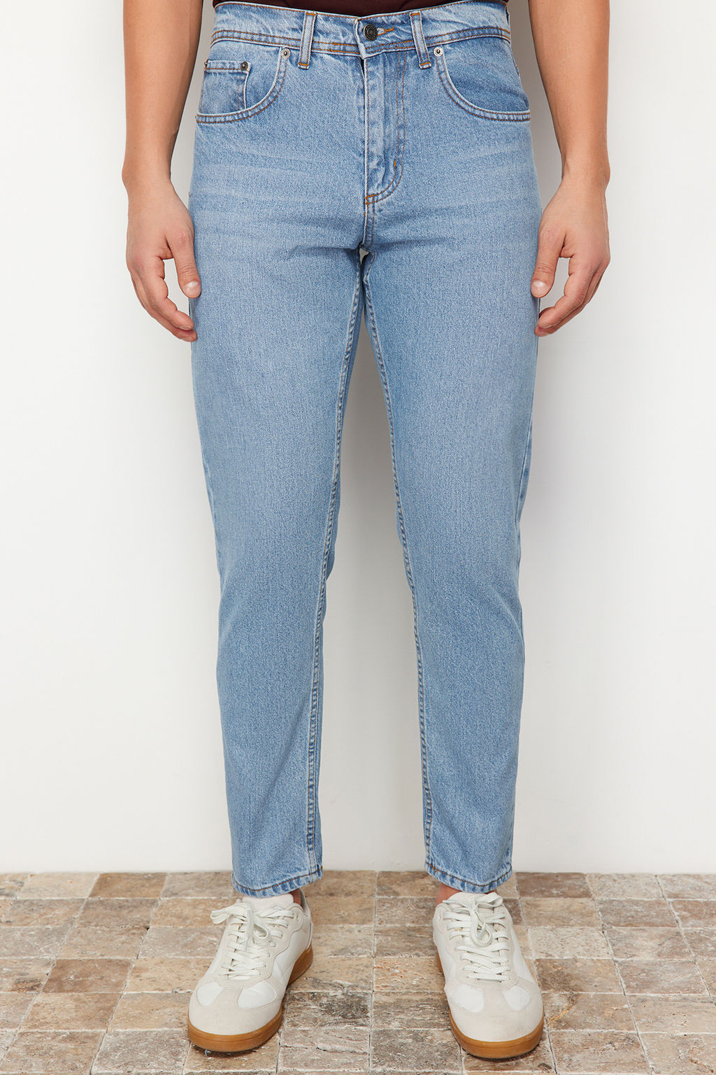 TRENDYOL MAN Antrasit %100 Pamuk Essential Fit Jeans Kot Pantolon TMNAW23JE00104 - Trendyolmilla фото 4