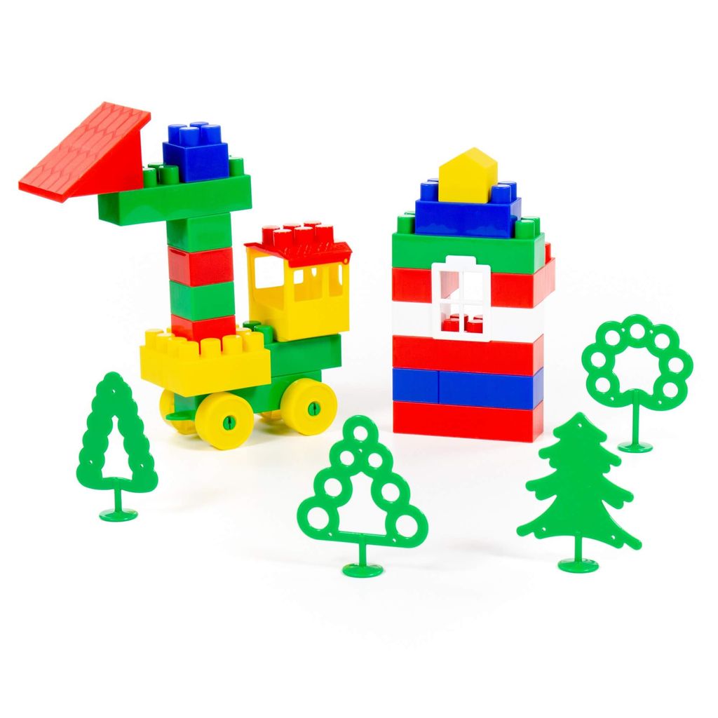 Конструктор Строитель (Мини, 44 элемента) (в мешке) - Полесье фото 2