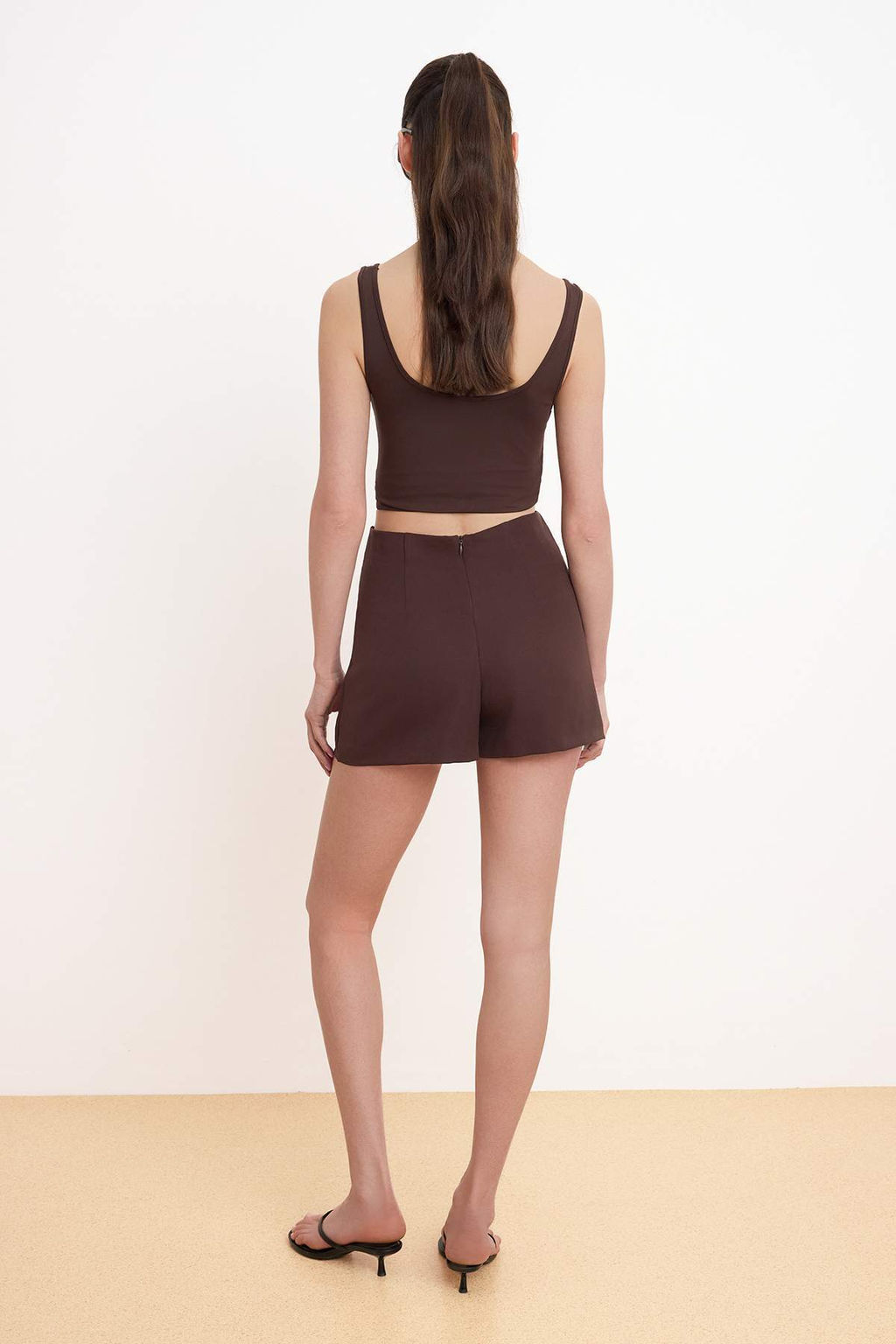 Beyaz Dugme Detayl? Sort & Bermuda TWOSS26SR00026 - Trendyolmilla фото 9