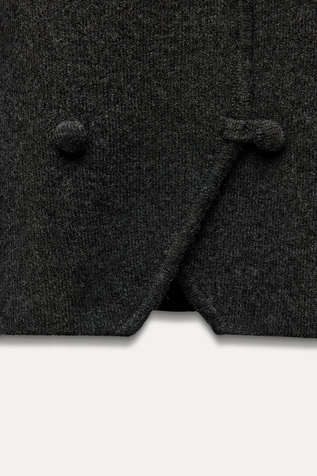 PLAIN KNIT SHORT SLEEVE JACKET - Zara фото 8