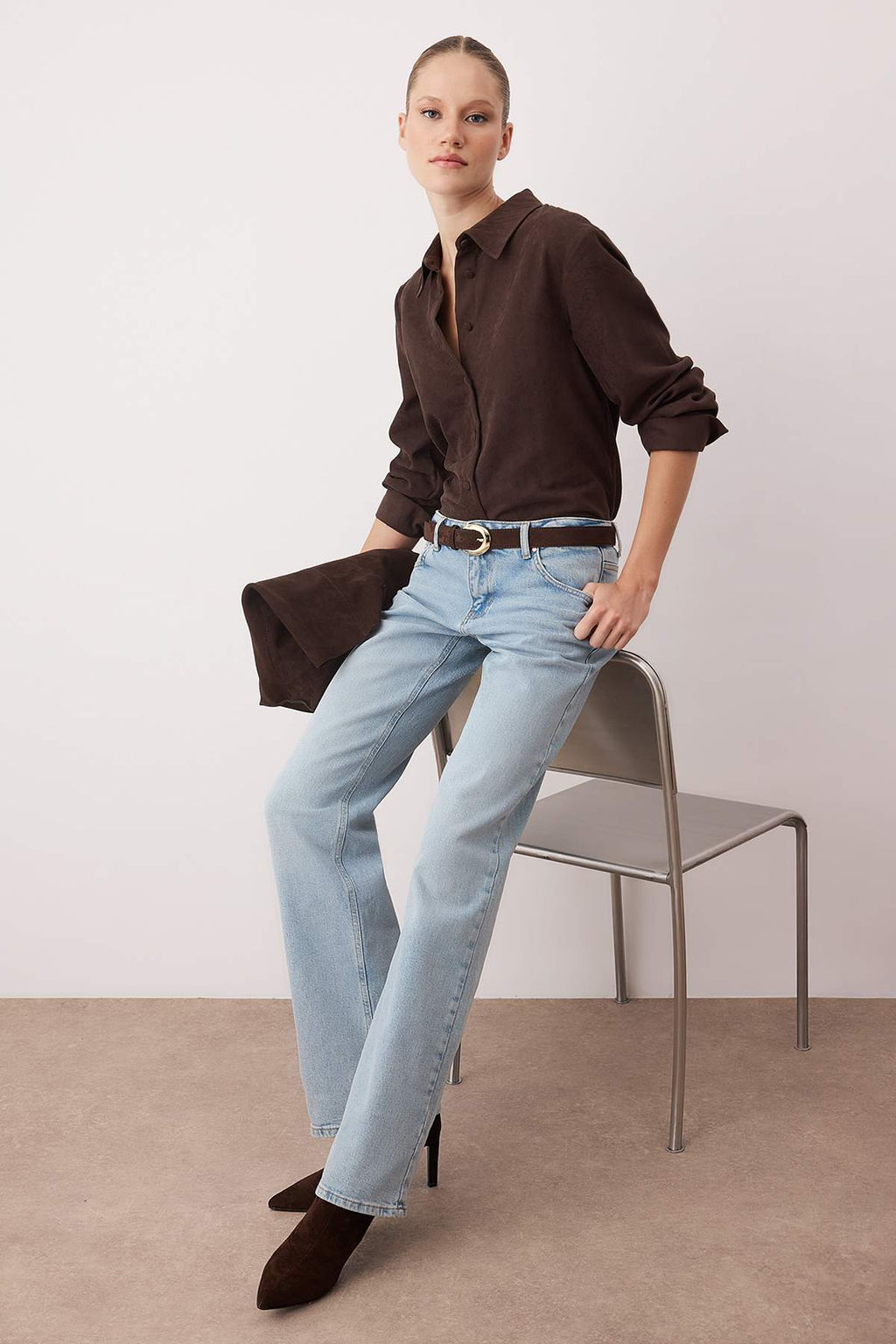 Mavi Dusuk Bel Comfort Wide Leg Genis Paca Jeans TWOAW26JE00207 - Trendyolmilla фото 2